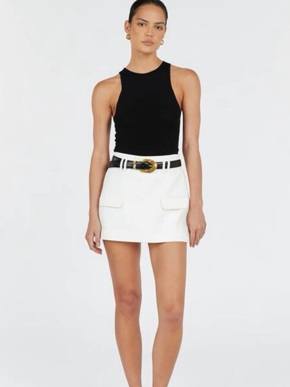 Dissh White Skort